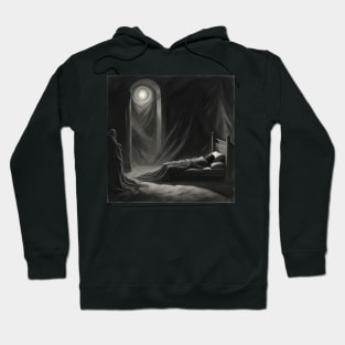 Dark Hours Sleep: A Haunted-Inspired Art Piece Hoodie